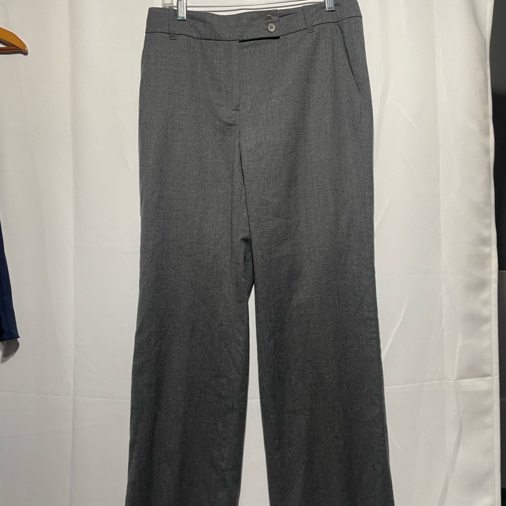 Talbots Wide Leg Pants in Charcoal Gray